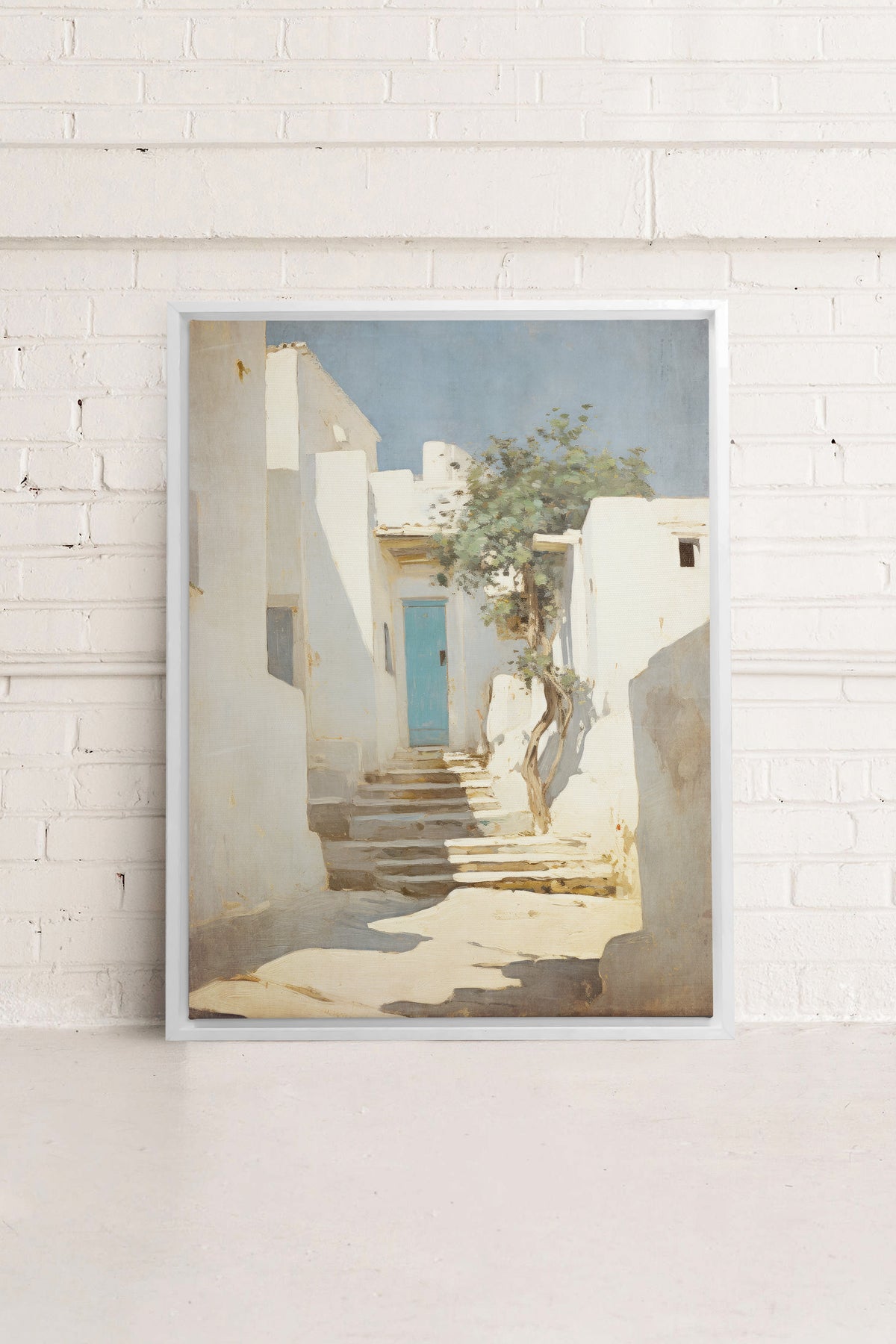 VINTAGE GREEK VILLAS, Oeuvre sur toile étirée