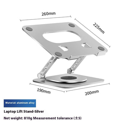 360-degree Rotating Aluminum Alloy Laptop Stand