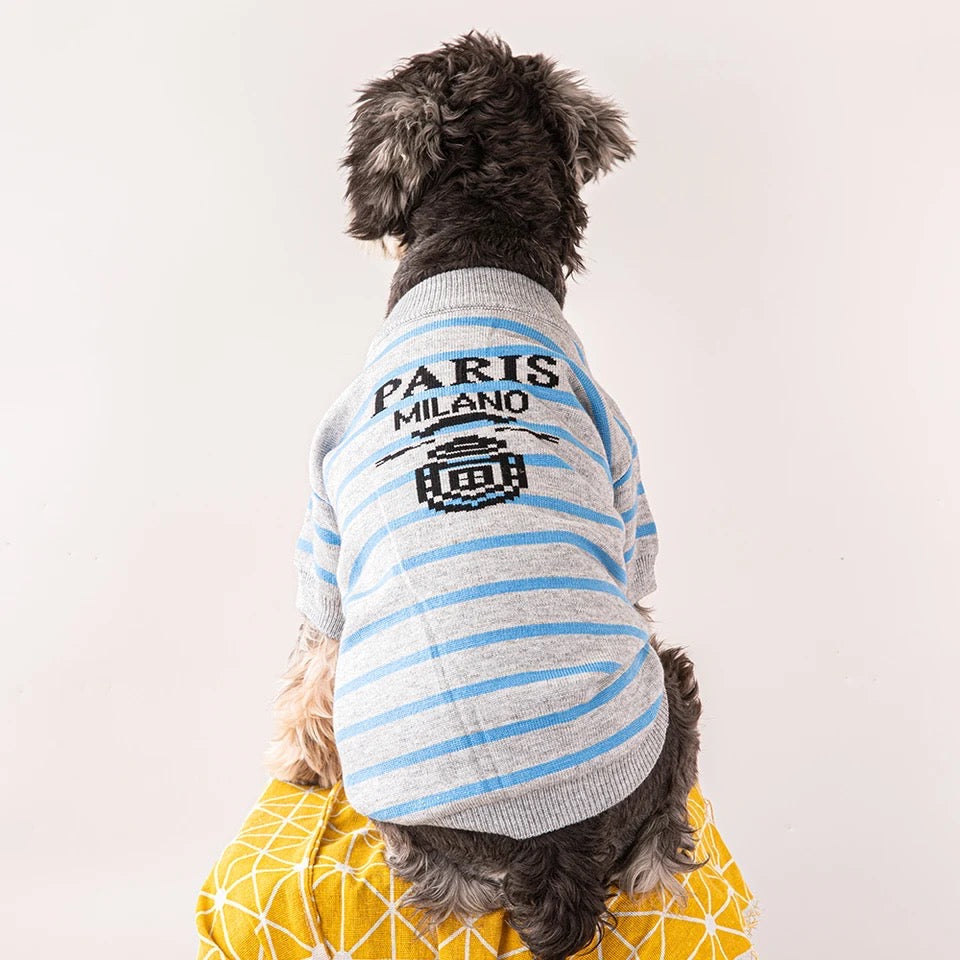 Pawda Stripe Dog Sweater | Cozy Everyday Dog Clothing