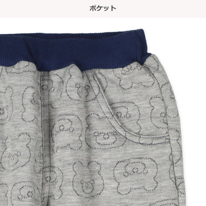 西松屋 ELFINDOLL ニットキルトくま総柄ロングパンツ 正規品