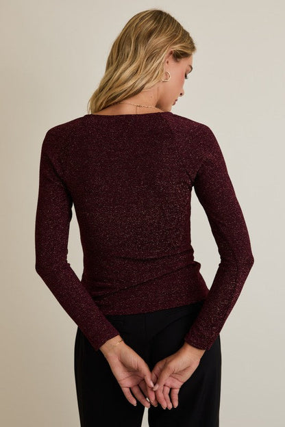 Kaia Deep Neck Rib Top