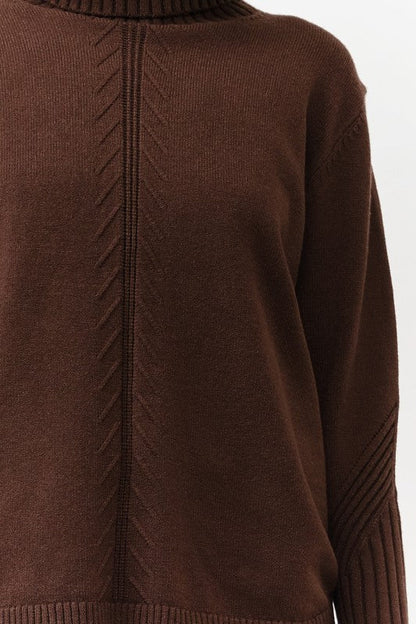 Cozy Turtleneck Knit Pullover