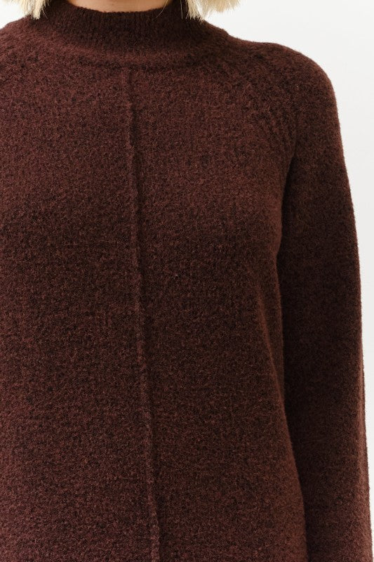 Mock Neck Sweater Dress