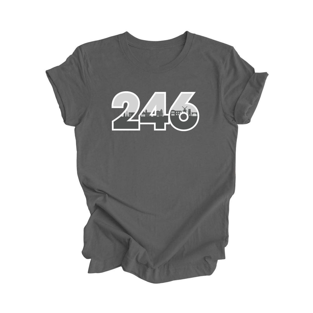246 Bridgetown Barbados Area Code City Skyline Gift - Unisex T-Shirt - Inspired X