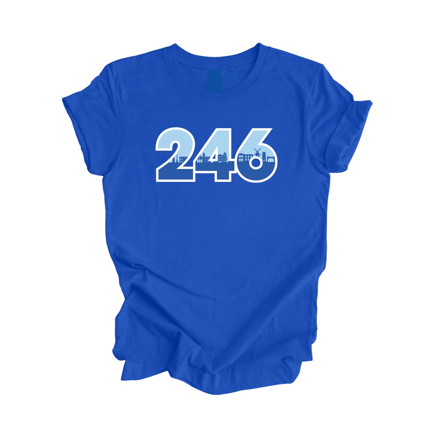 246 Bridgetown Barbados Area Code City Skyline Gift - Unisex T-Shirt - Inspired X