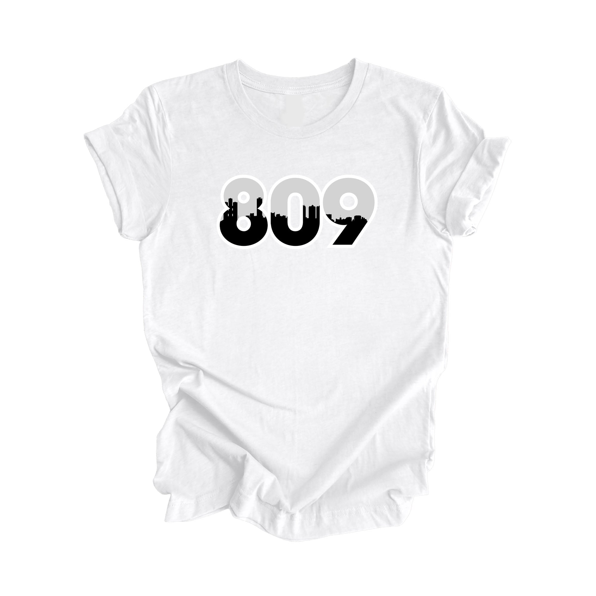 809 Santo Domingo Domincan Republic Area Code City Skyline Gift - Unisex T-Shirt - Inspired X