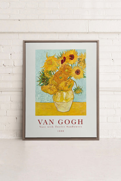 TWELVES SUNFLOWERS, Oeuvre sur toile étirée
