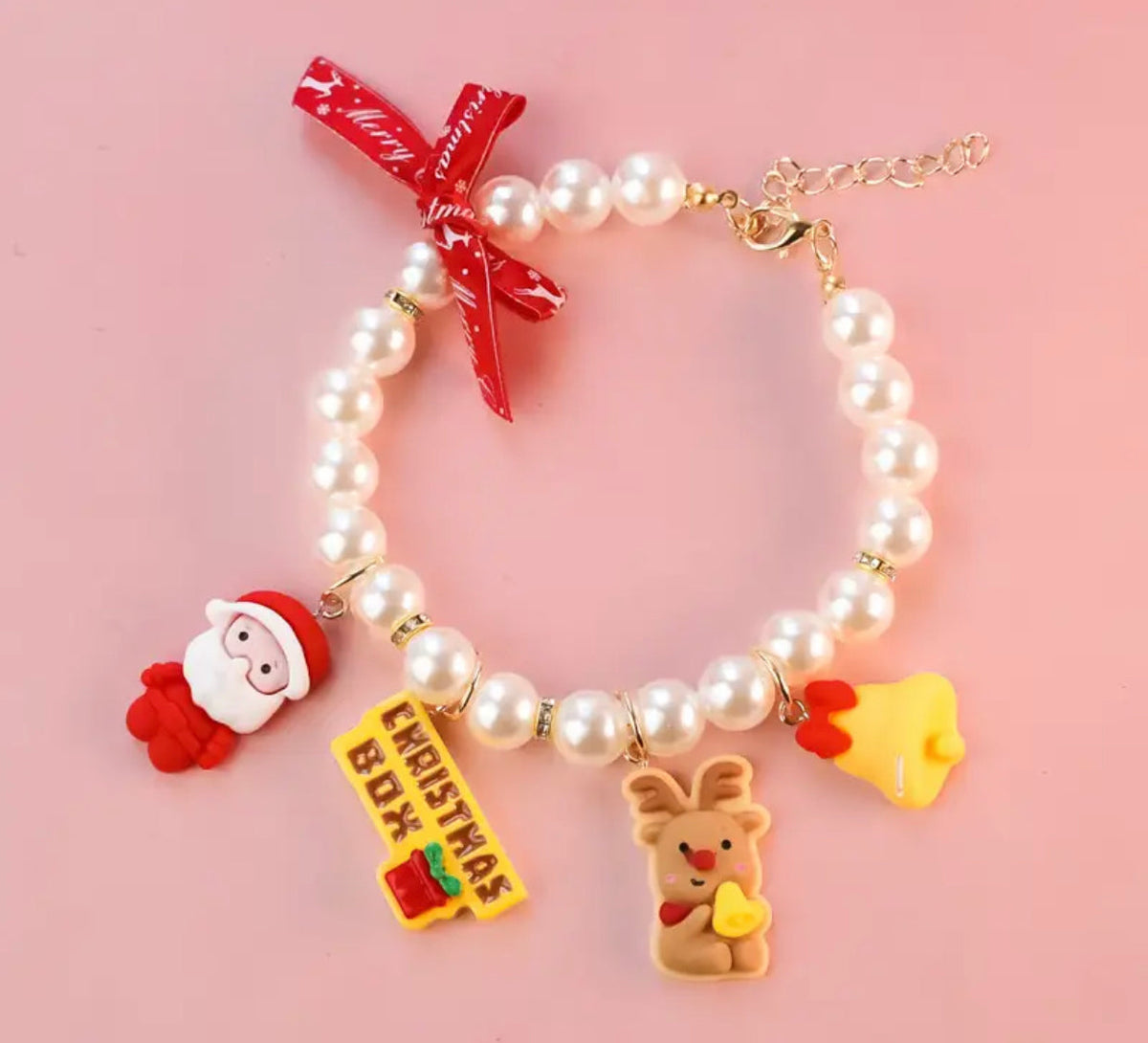 Holiday Elegance Dog Necklace | Christmas Jewelry Collar