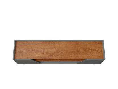 Malmo Modern 70.8" TV Stand with 2 Drawers - Grey/Brown