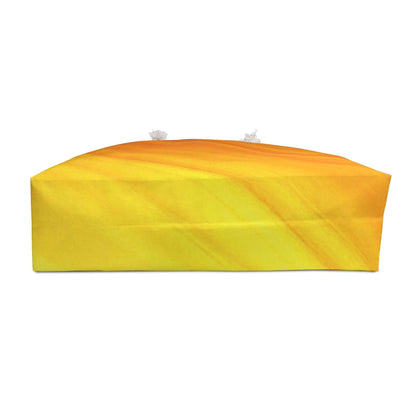 Sunset Gradient Weekender Bag | Yellow Orange Beach Large Tote Bag