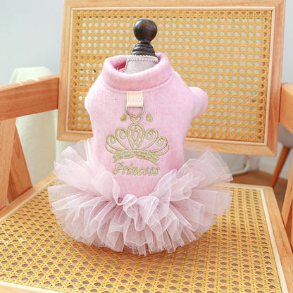 Aaliya Tutu Dog Dress – Pink Tulle Outfit for Dogs