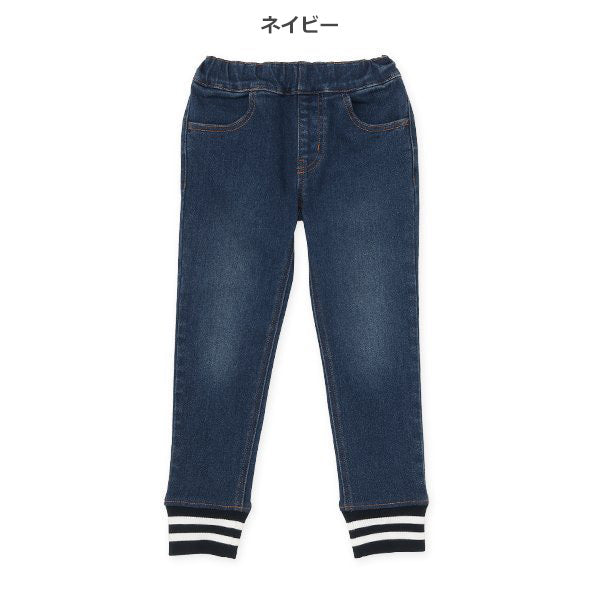 西松屋 ELFINDOLL CLASSIC 裏起毛裾リブデニムパンツ 正規品