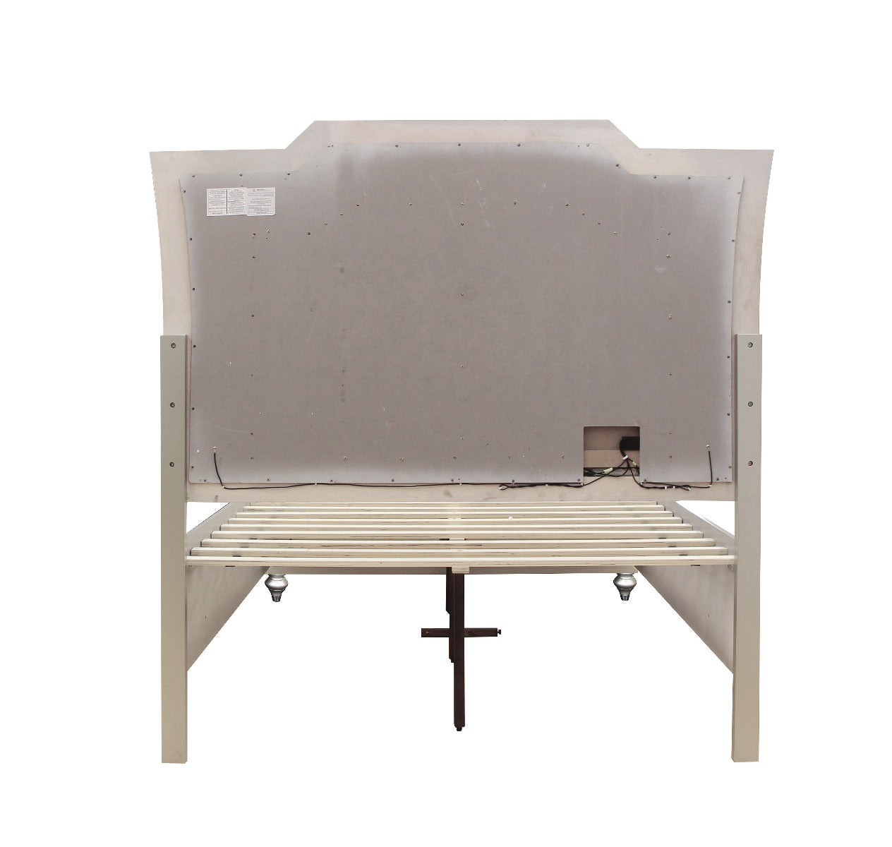 Muskan Platform Storage Bed w/Led Lighting - Champagne