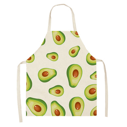 Cotton and linen apron