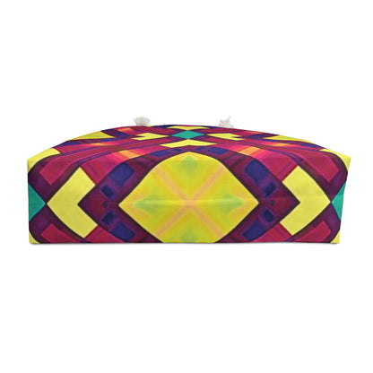 Vibrant Geo Kaleidoscope Weekender Bag