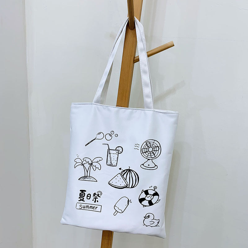 Student Commuter Shoulder Casual Tote Bag For Class