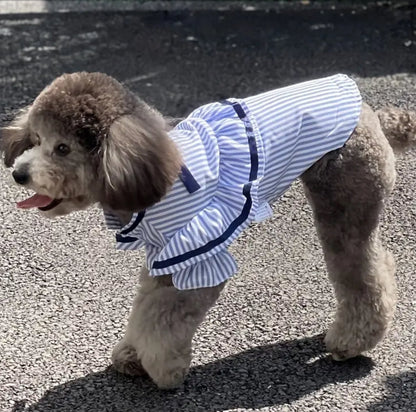 Naomi Dog Blouse | Stripe Detail Dog Top