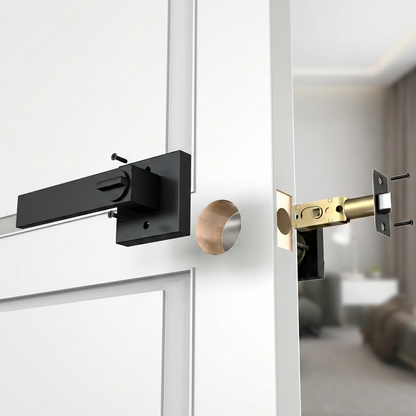 Modern Square Door Lever | Matte Black & Satin Nickel | Keyed, Privacy, Passage, Dummy | Contemporary Square Rosette