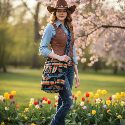 brown Matoaka Crossbody Bag