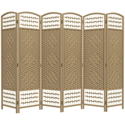 4 Panel Folding Room Divider, Portable Privacy Screen, Wave Fiber Room Partition for Home Office, Black