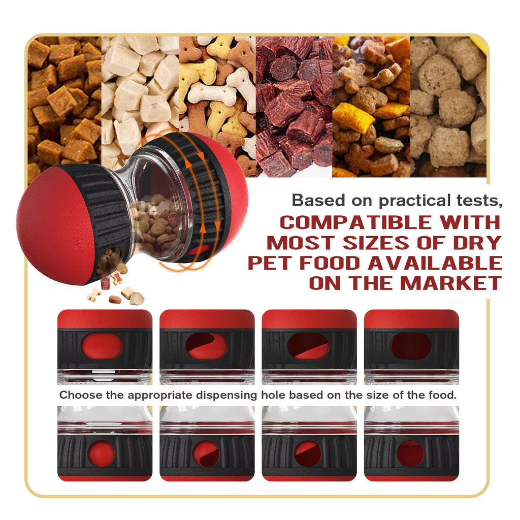 Interactive Slow Feeder Oval Toy – Dog Food Dispenser