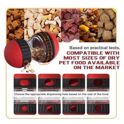 Interactive Slow Feeder Oval Toy – Dog Food Dispenser