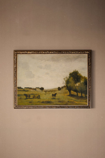 ÉVEIL DES CHAMPS, CADRE VINTAGE BRONZE