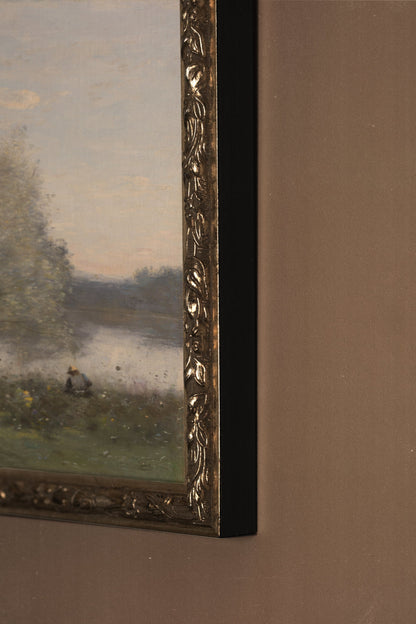 DOUCEUR DU RIVAGE, CADRE VINTAGE ARGENT