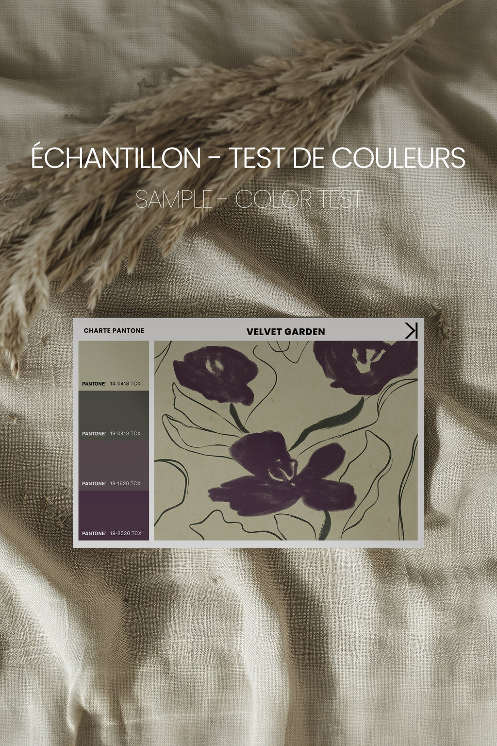 VELVET GARDEN, Oeuvre sur toile étirée