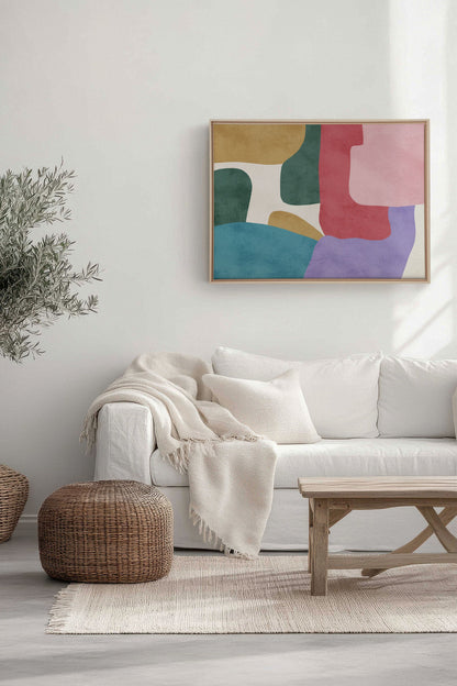 SOFT MOSAIC, Oeuvre sur toile étirée