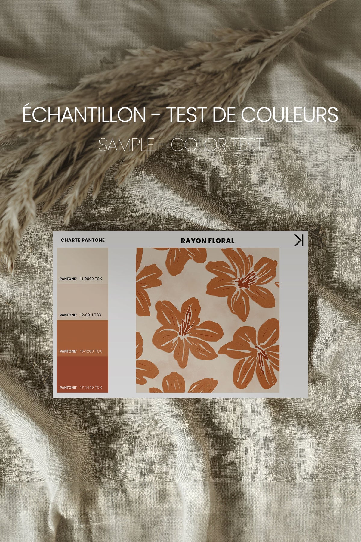 RAYON FLORAL, Oeuvre sur toile étirée