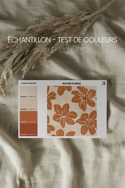 RAYON FLORAL, Oeuvre sur toile étirée