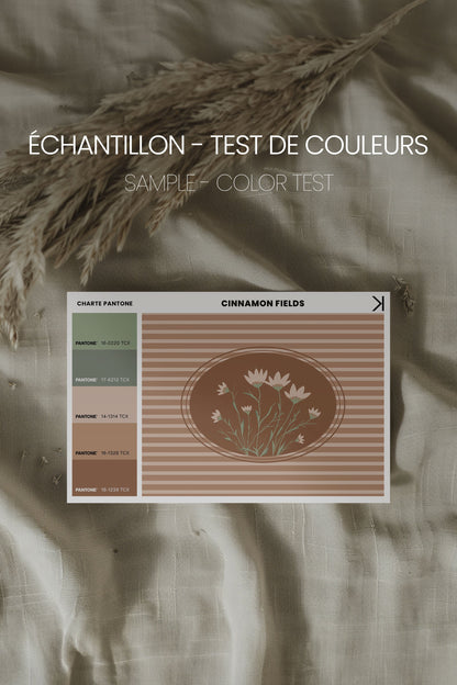 CINNAMON FIELDS, Oeuvre sur toile étirée