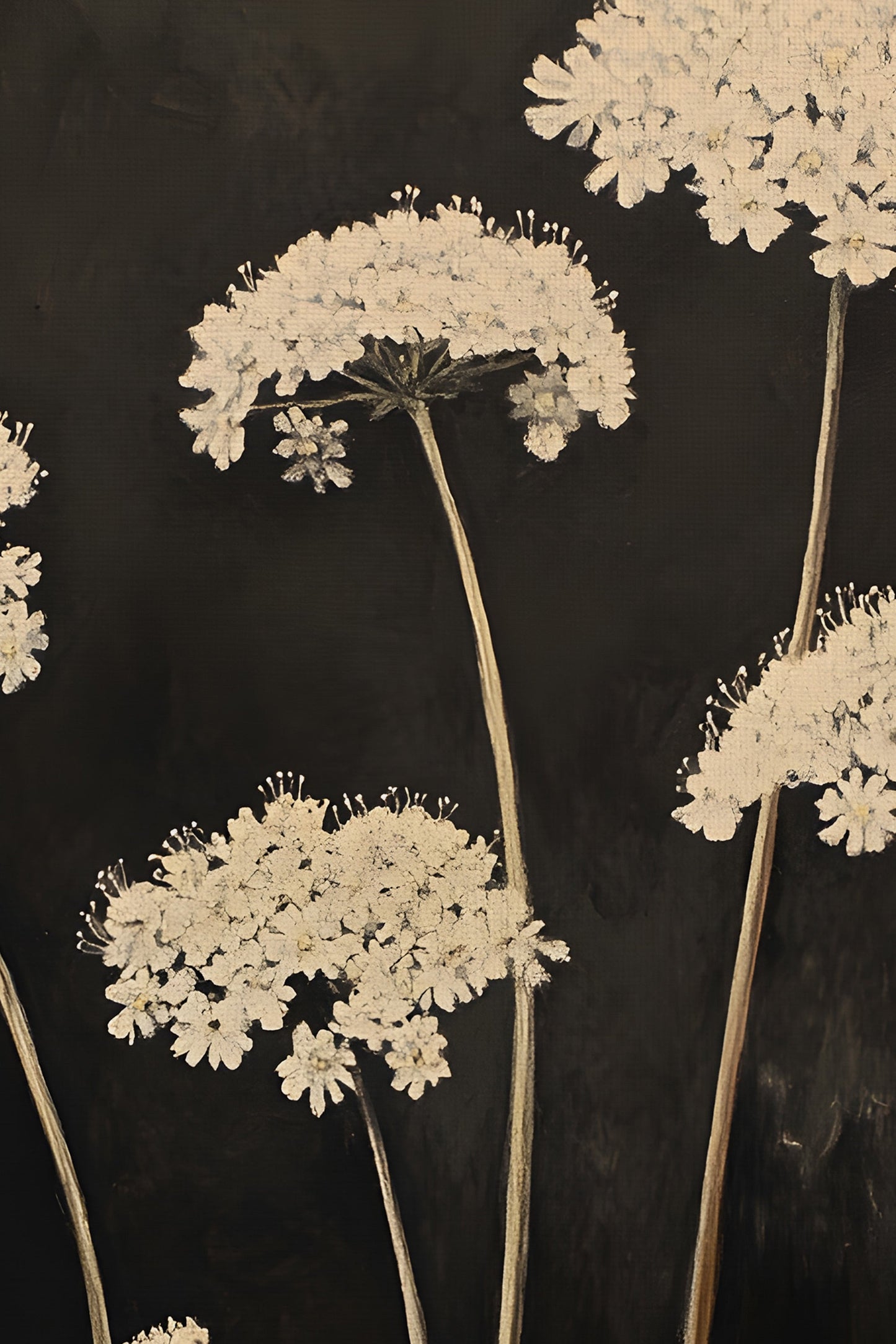 FLEURS DE MINUIT, CADRE VINTAGE BRONZE