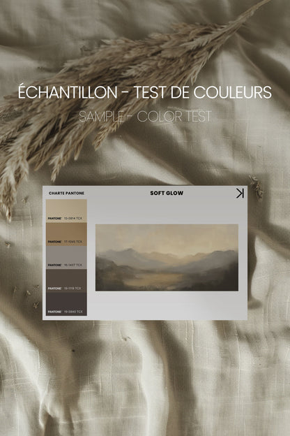SOFT GLOW, Oeuvre sur toile étirée