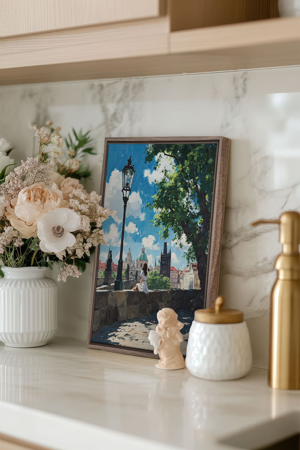 PRAGUE REVERIE, Oeuvre sur toile étirée