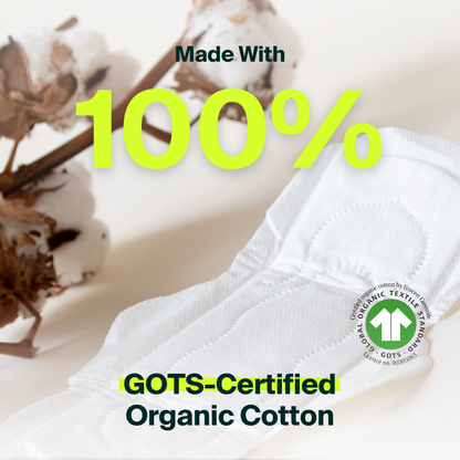 100% Organic Cotton Regular Pads - Bulk (250)