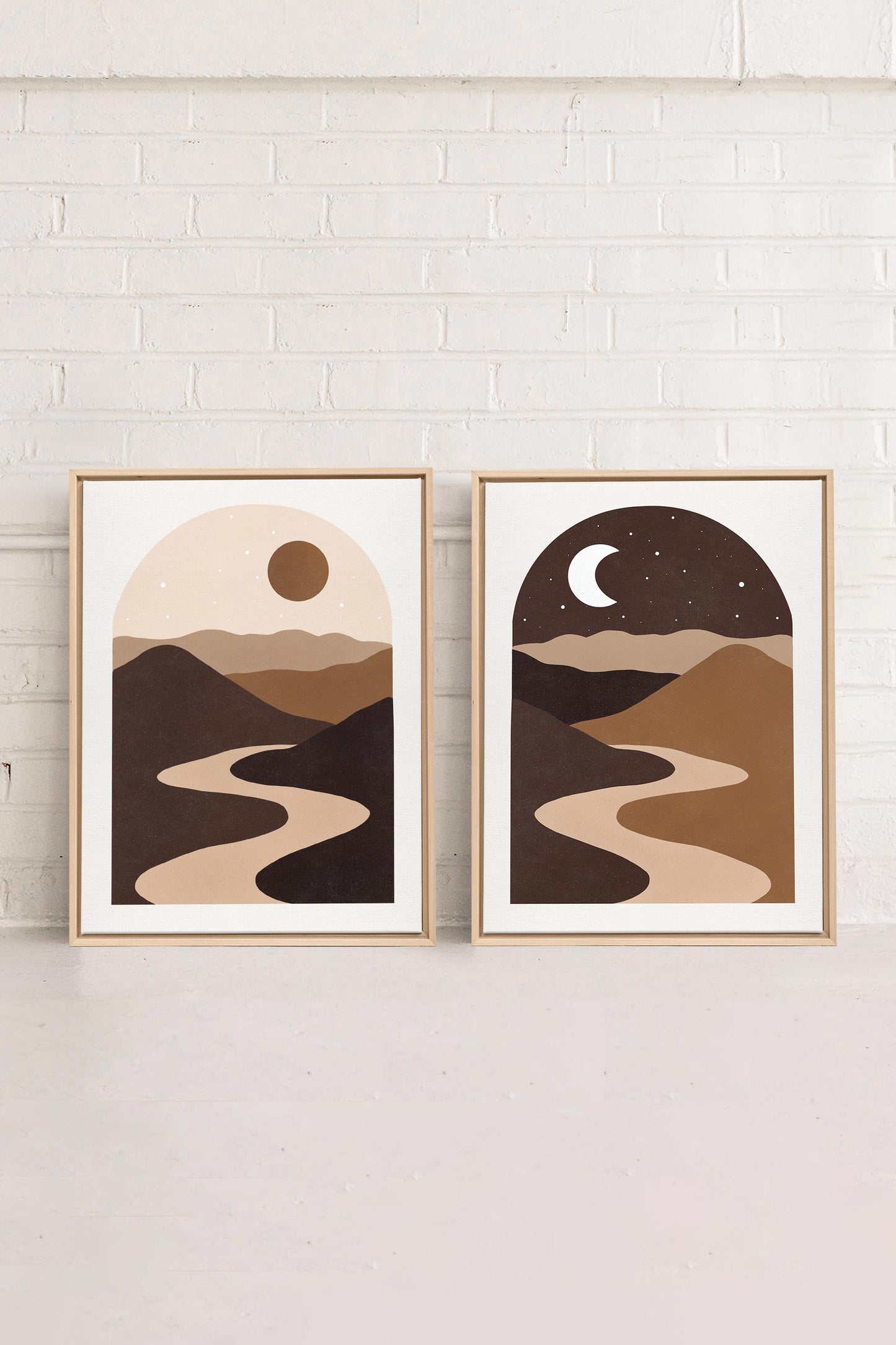 DESERT DREAMS DUO (2 Oeuvres sur toile étirée)