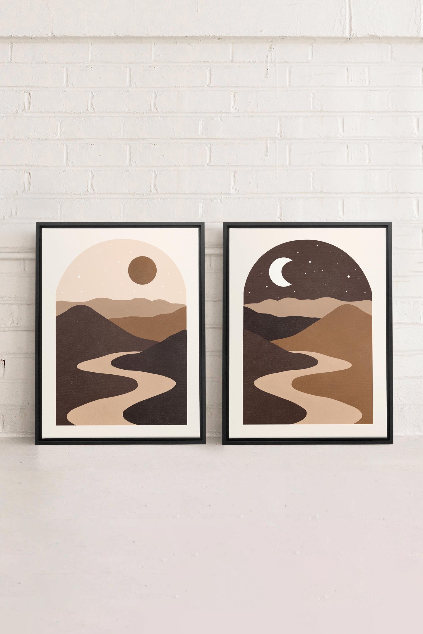 DESERT DREAMS DUO (2 Oeuvres sur toile étirée)