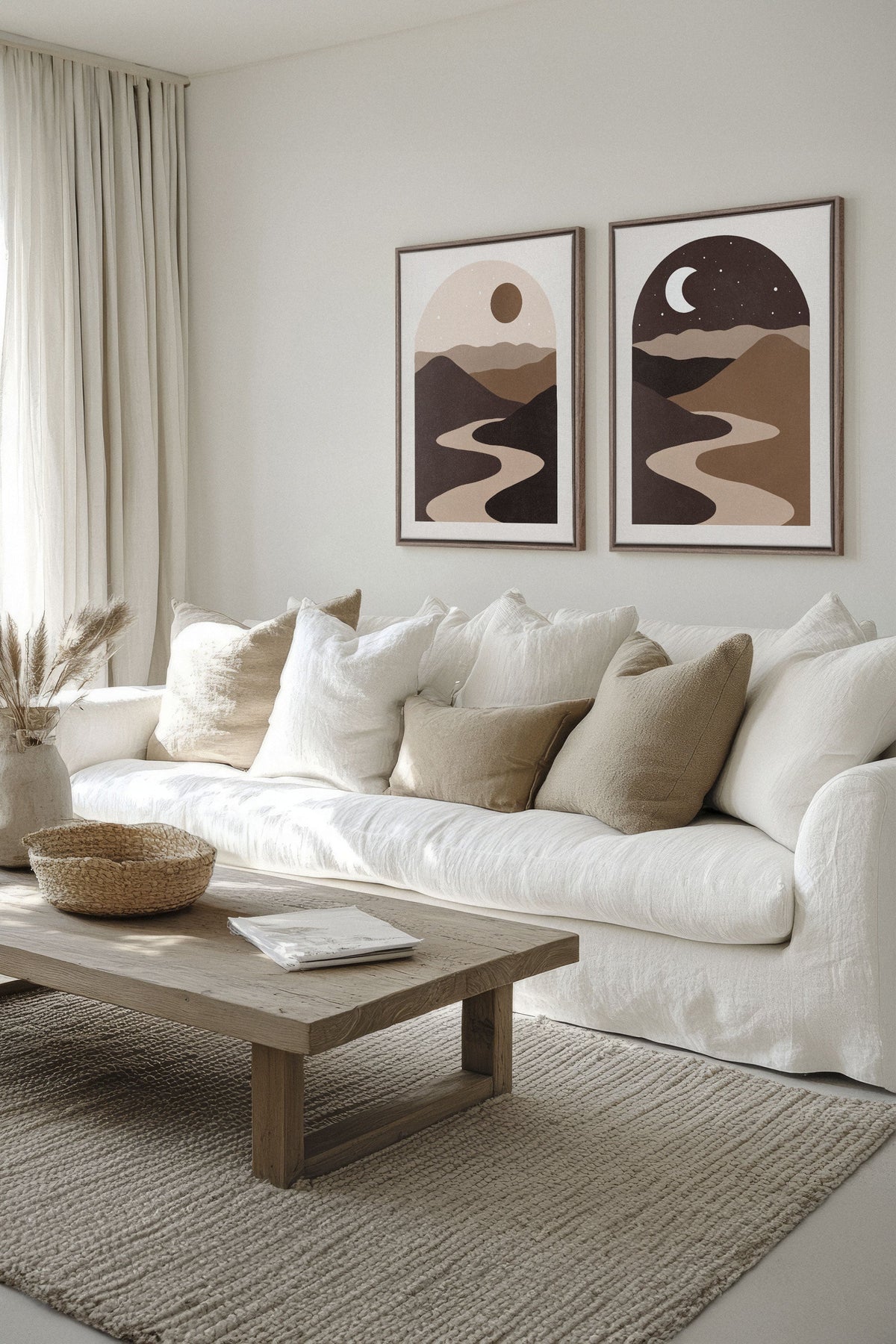 DESERT DREAMS DUO (2 Oeuvres sur toile étirée)