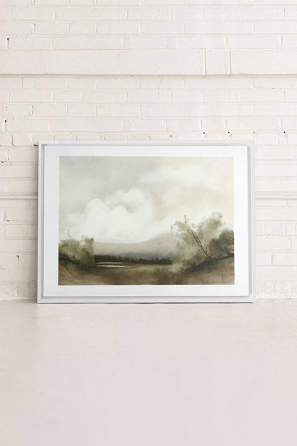 Misty morning, Oeuvre sur toile étiré