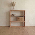 3 shelf bookcase in red oak