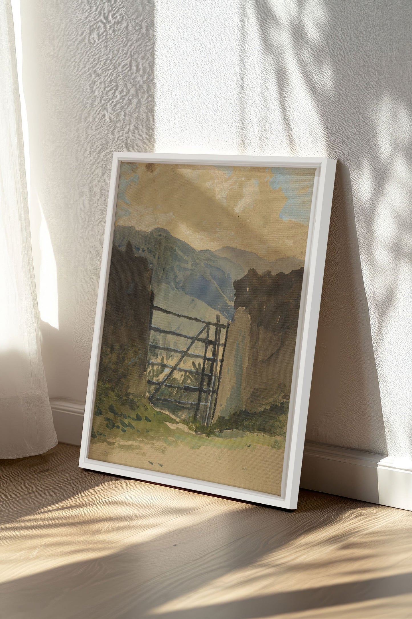 GATE TO THE HILLS, Oeuvre sur toile étirée