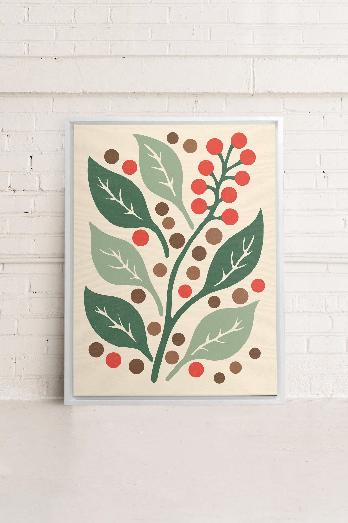 SCARLET STEMS, Oeuvre sur toile étirée