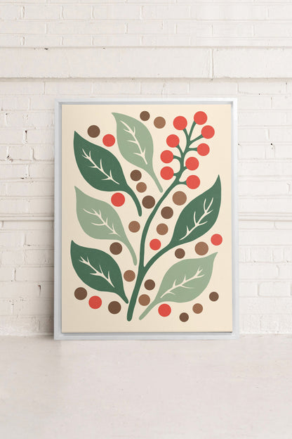 SCARLET STEMS, Oeuvre sur toile étirée