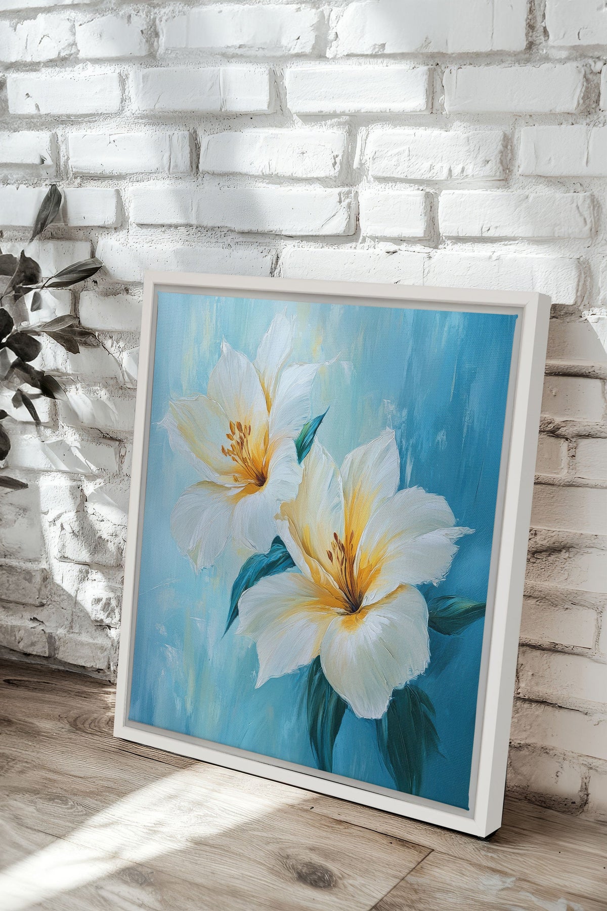 AURORE FLORALE, Oeuvre sur toile étirée