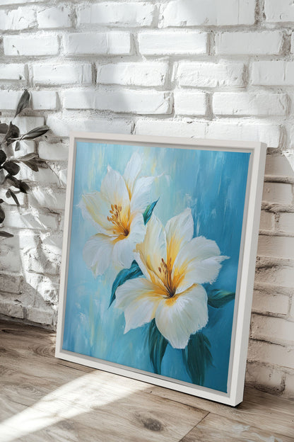 AURORE FLORALE, Oeuvre sur toile étirée