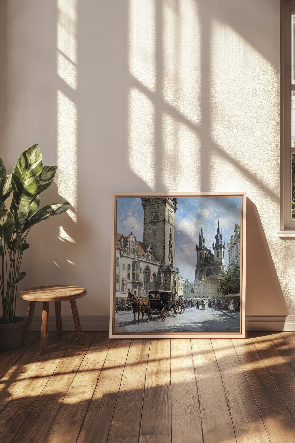 PLACE DU TEMPS, Oeuvre sur toile étirée
