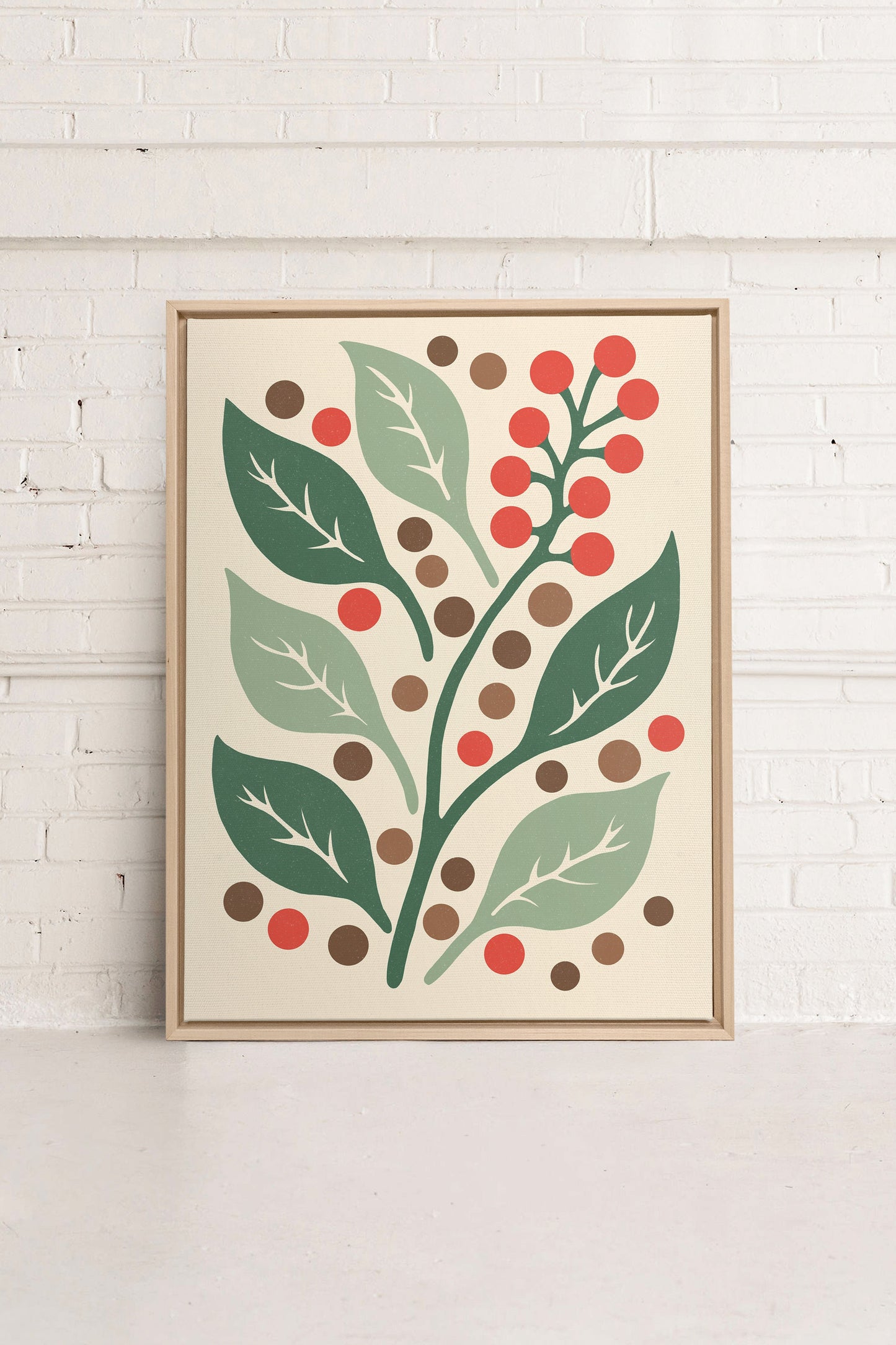 SCARLET STEMS, Oeuvre sur toile étirée