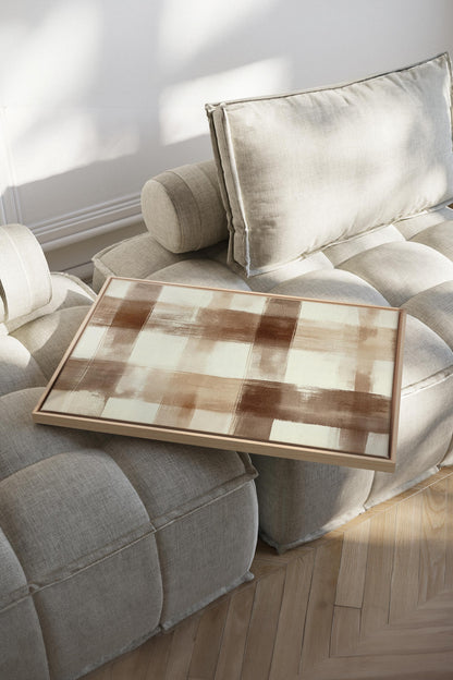 CHIC PLAID, Oeuvre sur toile étirée
